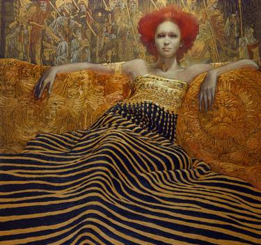 Print of Art Deco Women Paintings by Victor Goryaev