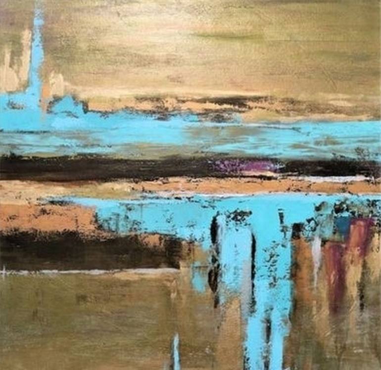 Abstract 1 [Up side down water fall] Painting by Kaleem Riaz | Saatchi Art