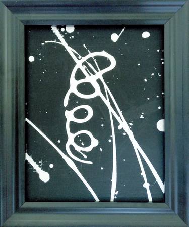 Original Art Deco Abstract Painting by Dennis Aran