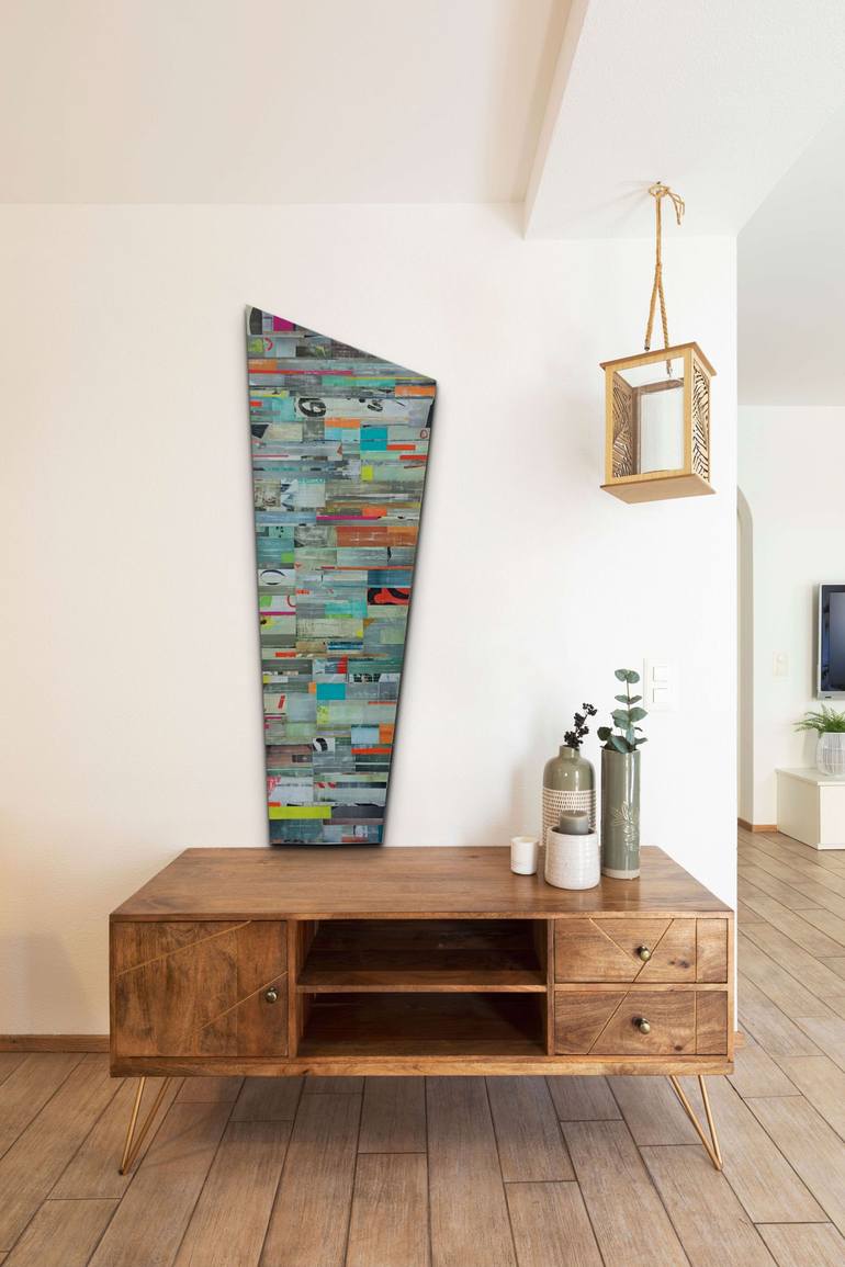Original Cubism Abstract Collage by Whitney Wolff