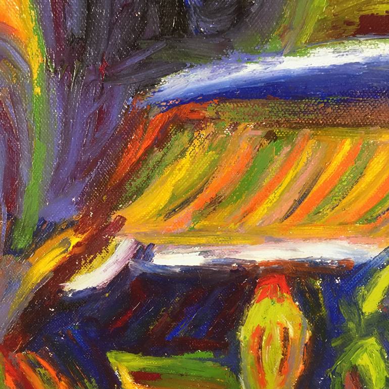 Original Expressionism Cities Painting by Eric Hanson