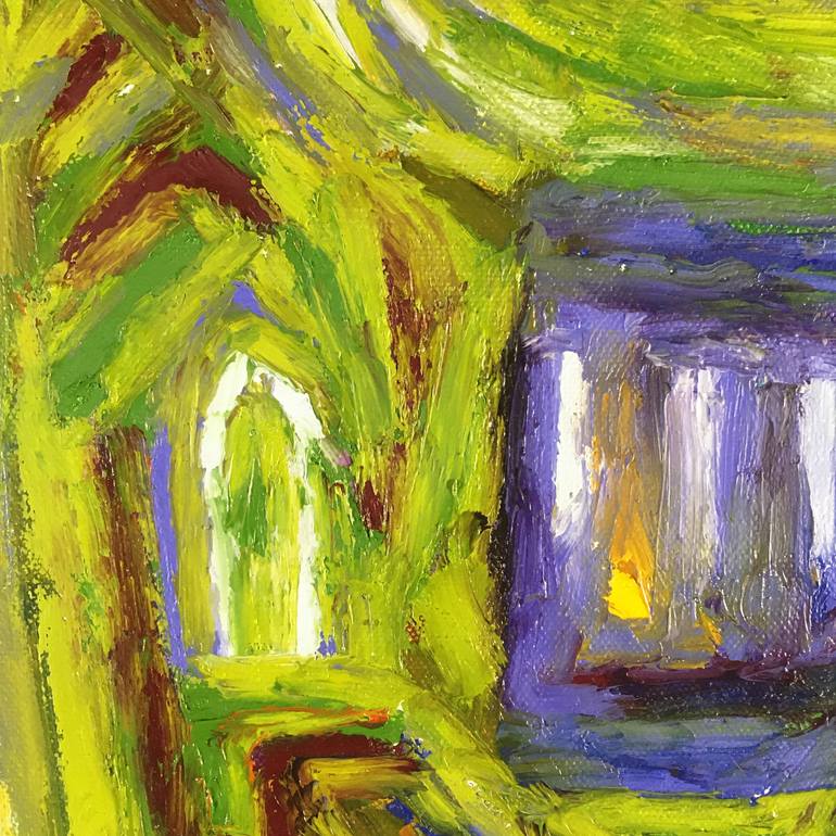 Original Expressionism Cities Painting by Eric Hanson