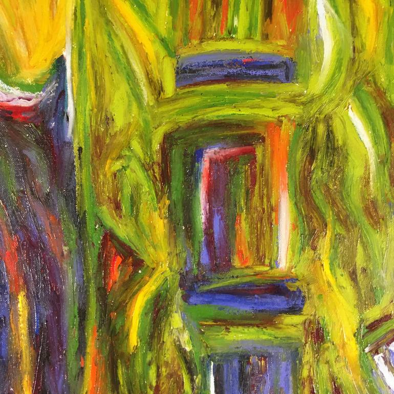 Original Expressionism Cities Painting by Eric Hanson