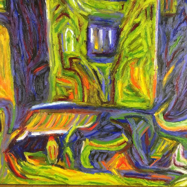 Original Expressionism Cities Painting by Eric Hanson