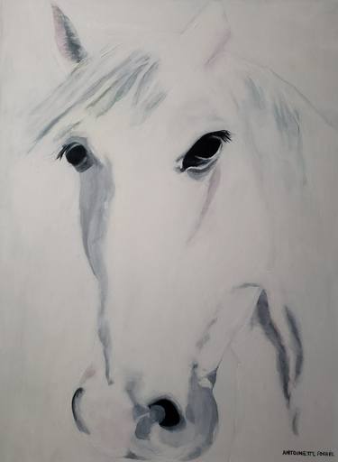 Original Abstract Horse Paintings by Antoinette Foshée