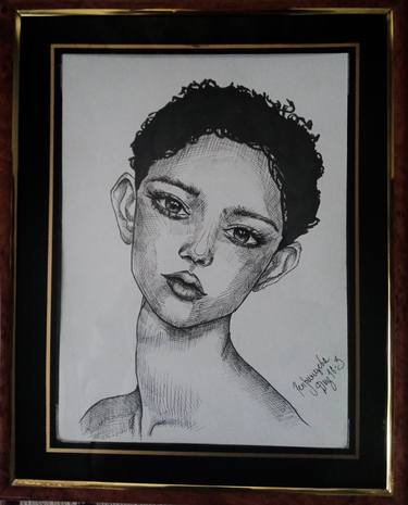 Print of Portrait Drawings by Alena Reprintseva