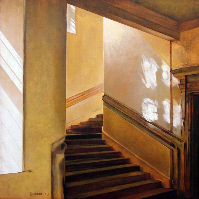 Original Figurative Home Paintings by Patrice Lannoy