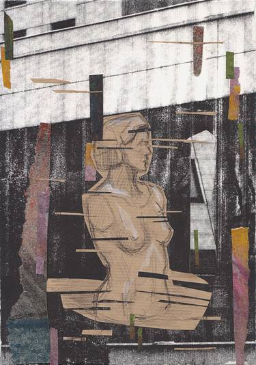 Print of Cubism Transportation Collage by Kateryna Bisharieva