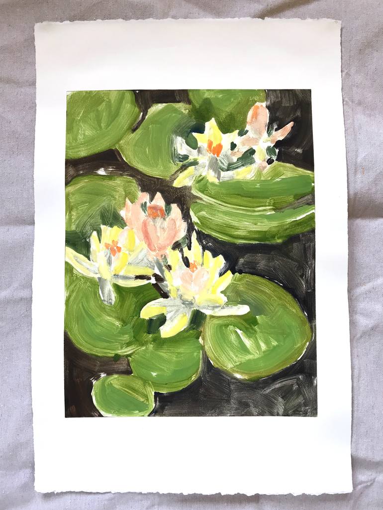 Original Abstract Botanic Painting by Molly Mansfield