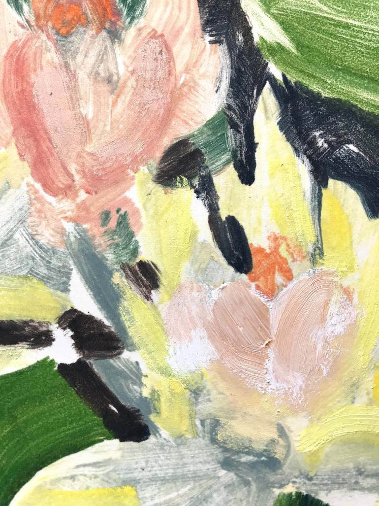 Original Abstract Botanic Painting by Molly Mansfield