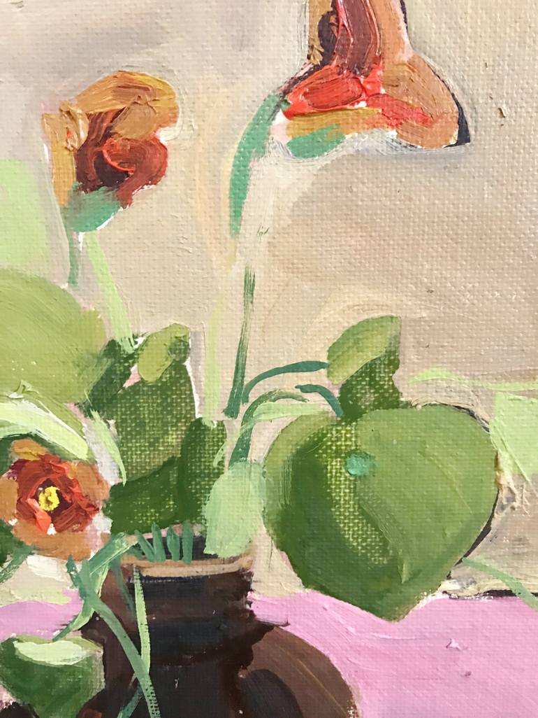 Original Impressionism Floral Painting by Molly Mansfield