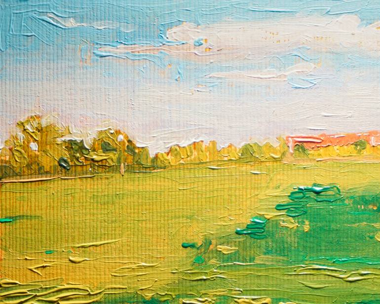 Original Impressionism Landscape Painting by Nuhaize Ahmed