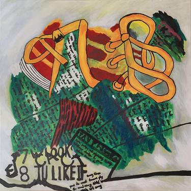 Original Abstract Expressionism Abstract Painting by Terry Chan