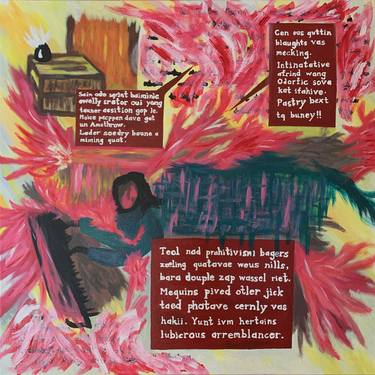 Original Abstract Expressionism Abstract Paintings by Terry Chan