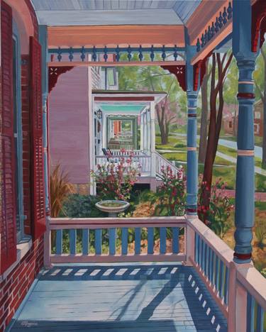 Original Architecture Painting by Colleen Gregoire