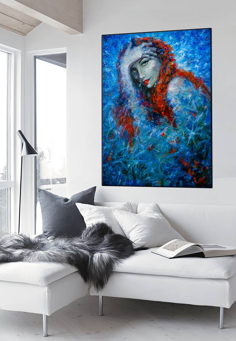 Original Abstract Expressionism Women Painting by Cristina Mihalachi