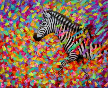 Original Abstract Animal Paintings by Cristina Mihalachi