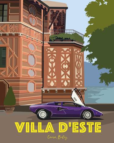 Villa d'Este & Lamborghini Countach thumb
