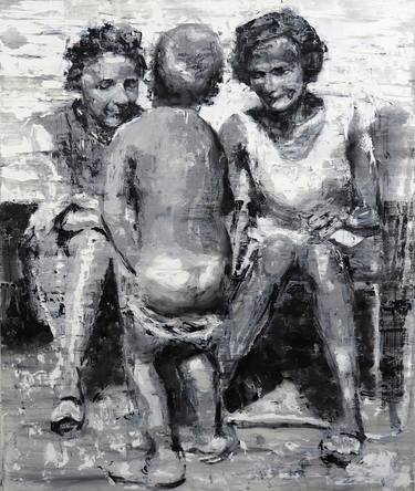 Original People Painting by Christophe Muylaert