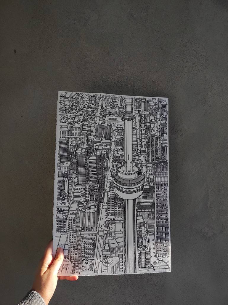 Original Illustration Architecture Drawing by Lera Ryazanceva