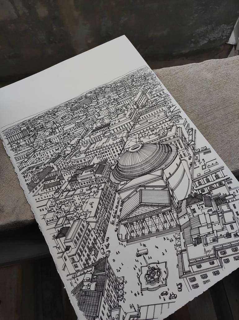 Original Architecture Drawing by Lera Ryazanceva