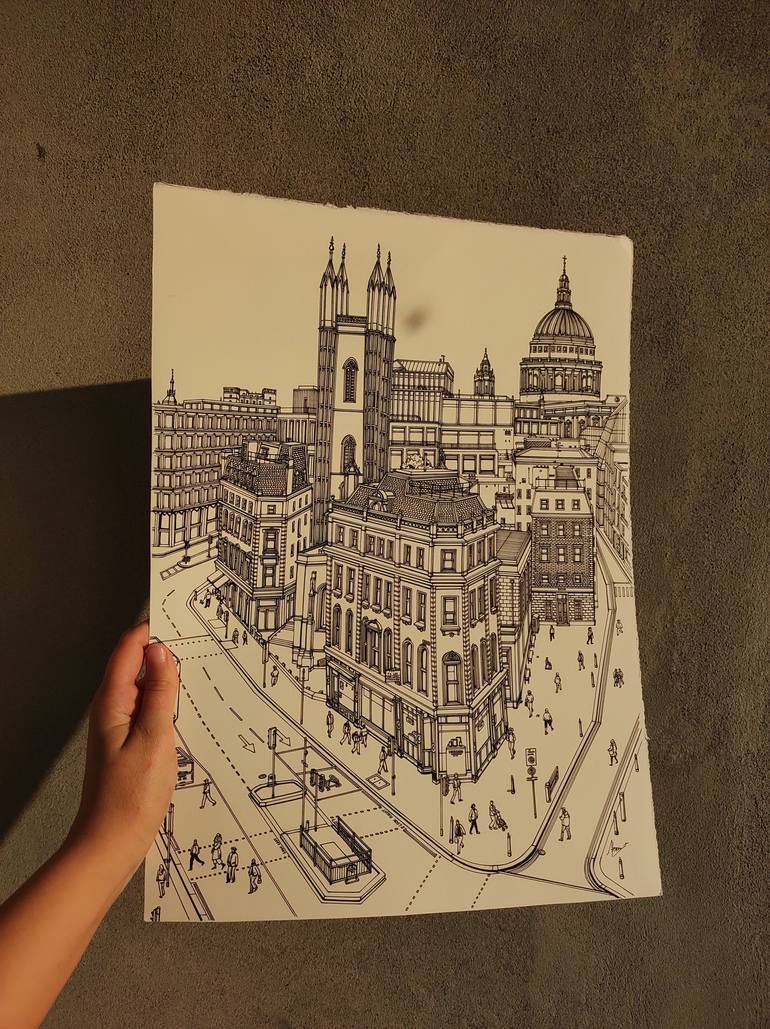 Original Architecture Drawing by Lera Ryazanceva