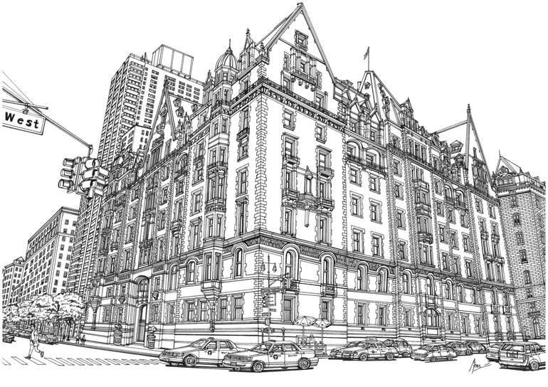 Print of Illustration Architecture Drawings by Lera Ryazanceva