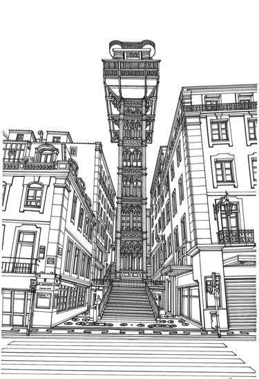 Original Architecture Drawings by Lera Ryazanceva