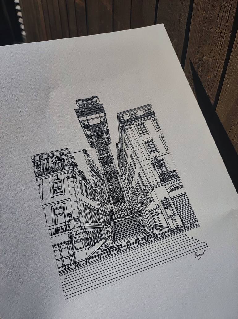 Original Architecture Drawing by Lera Ryazanceva