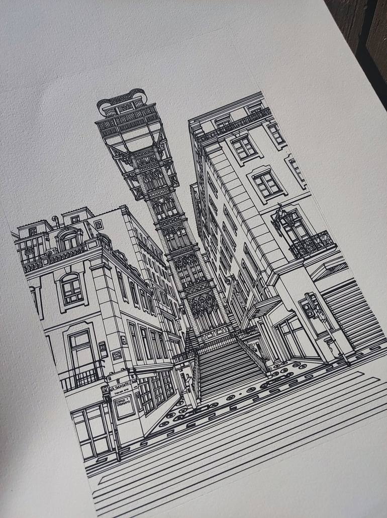 Original Architecture Drawing by Lera Ryazanceva