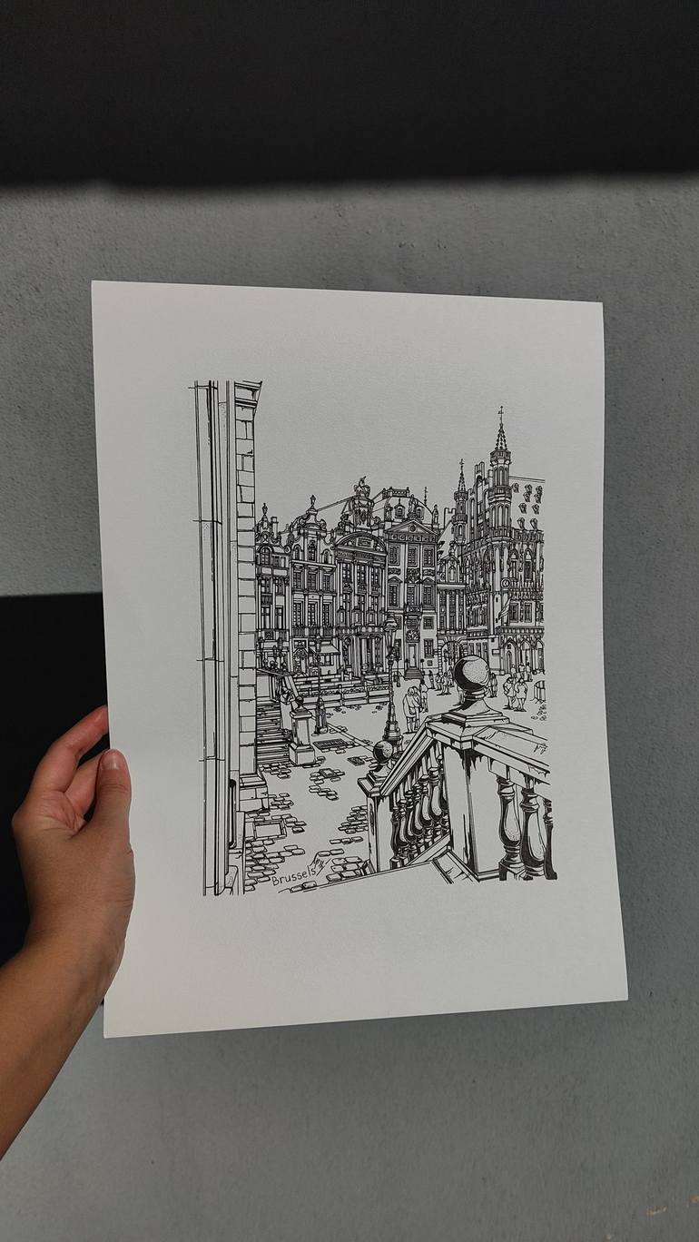 Original Architecture Drawing by Lera Ryazanceva