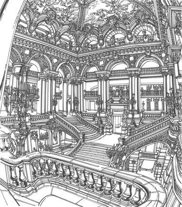 Original Architecture Drawings by Lera Ryazanceva