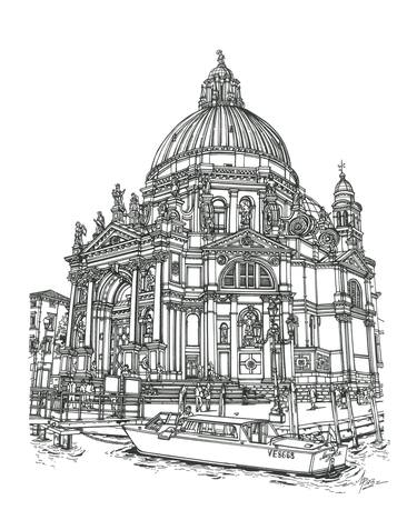 Original Architecture Drawings by Lera Ryazanceva