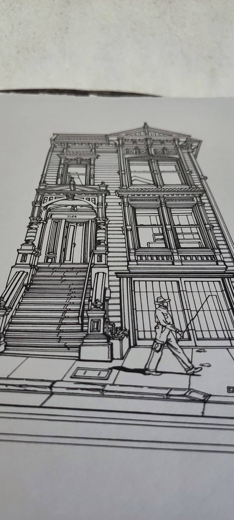 Original Illustration Architecture Drawing by Lera Ryazanceva