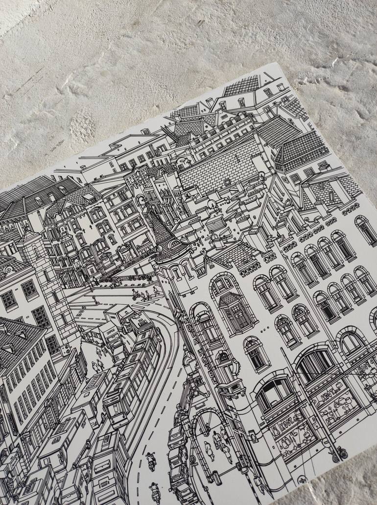 Original Architecture Drawing by Lera Ryazanceva