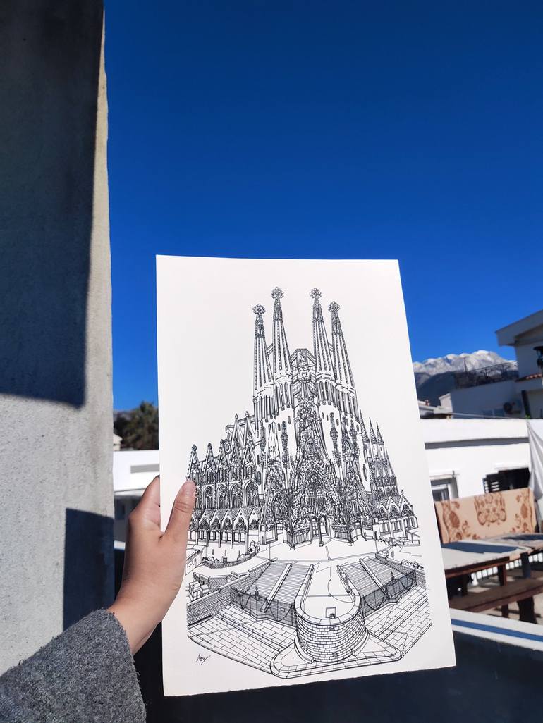 Original Architecture Drawing by Lera Ryazanceva