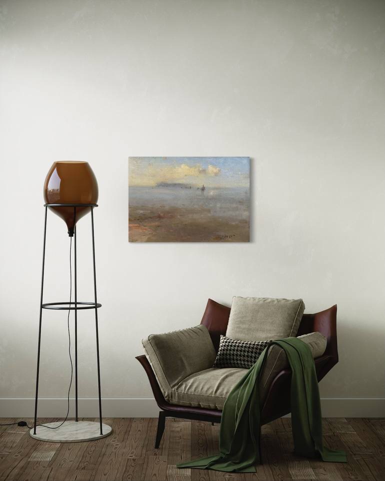 Original Impressionism Seascape Painting by Karen Darbinyan