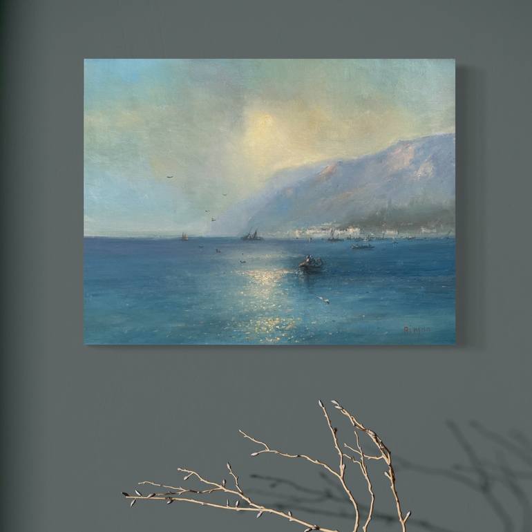 Original Impressionism Seascape Painting by Karen Darbinyan