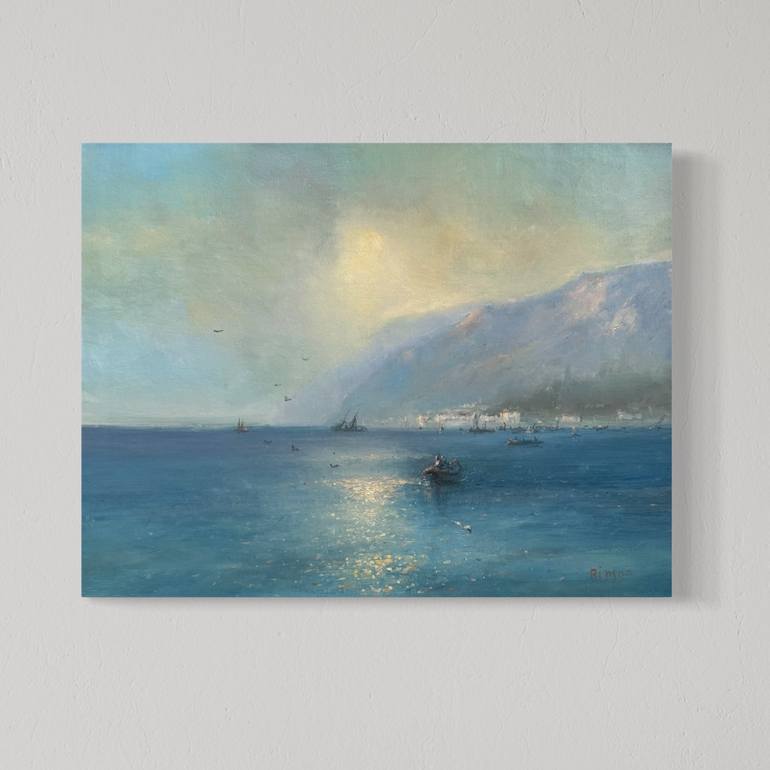Original Impressionism Seascape Painting by Karen Darbinyan