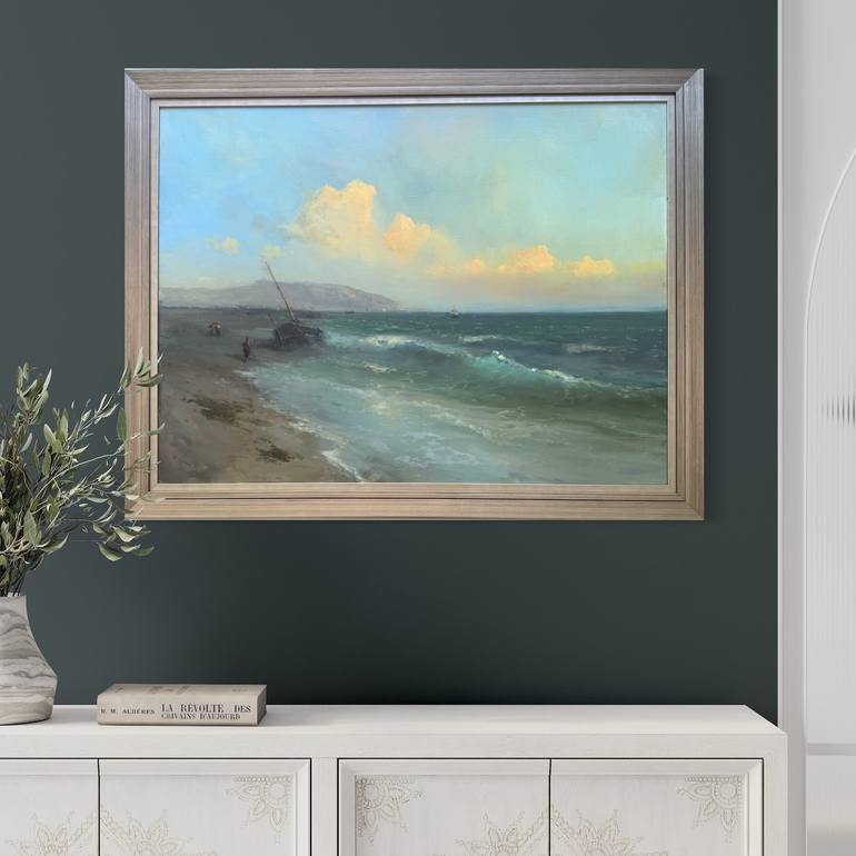 Original Impressionism Seascape Painting by Karen Darbinyan
