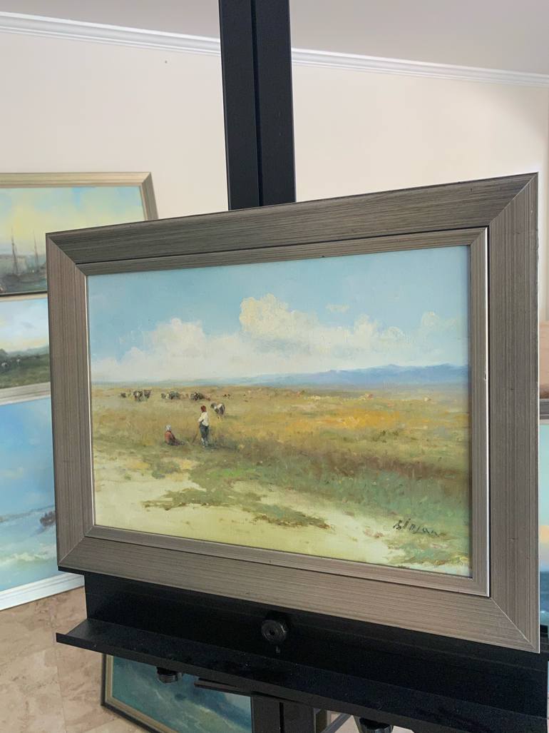 Original Impressionism Landscape Painting by Karen Darbinyan