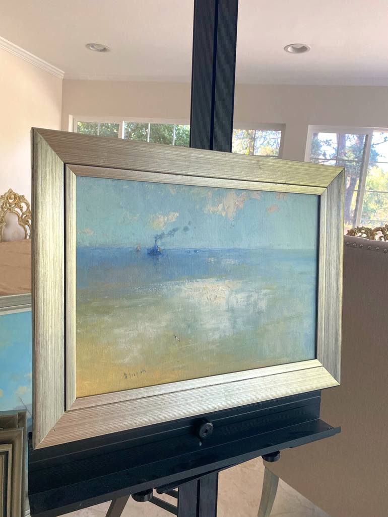 Original Impressionism Seascape Painting by Karen Darbinyan