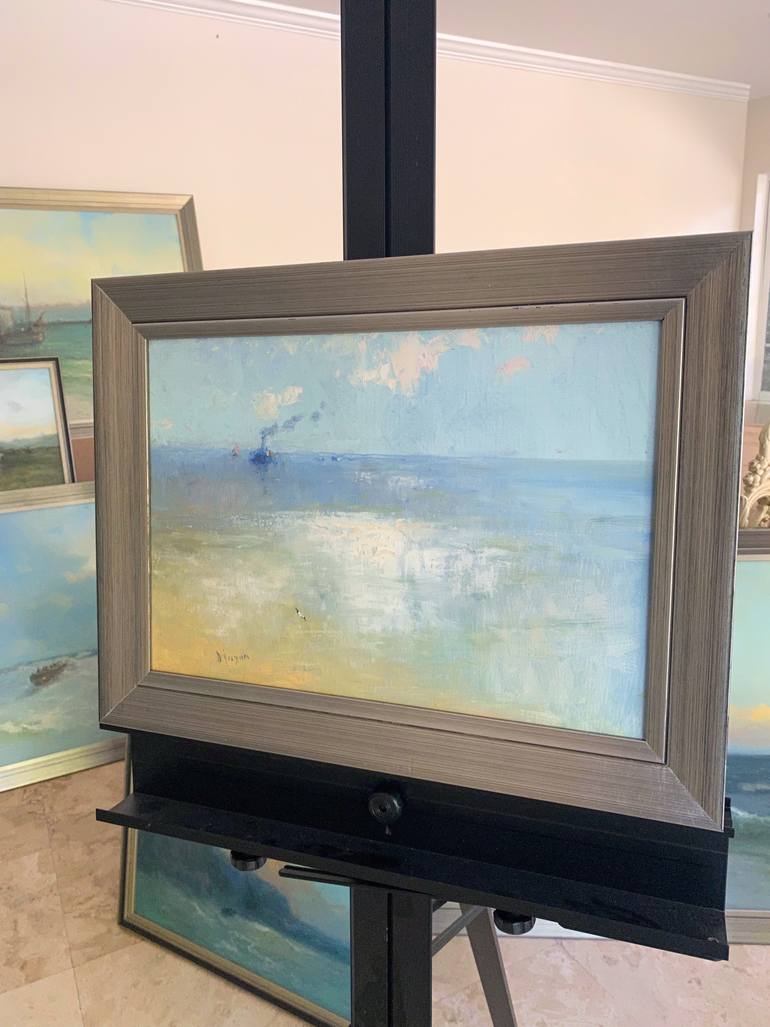 Original Impressionism Seascape Painting by Karen Darbinyan