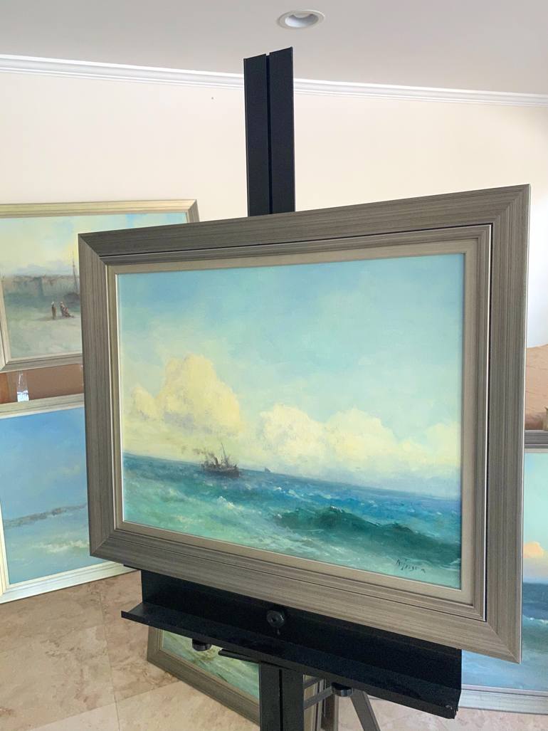 Original Impressionism Seascape Painting by Karen Darbinyan