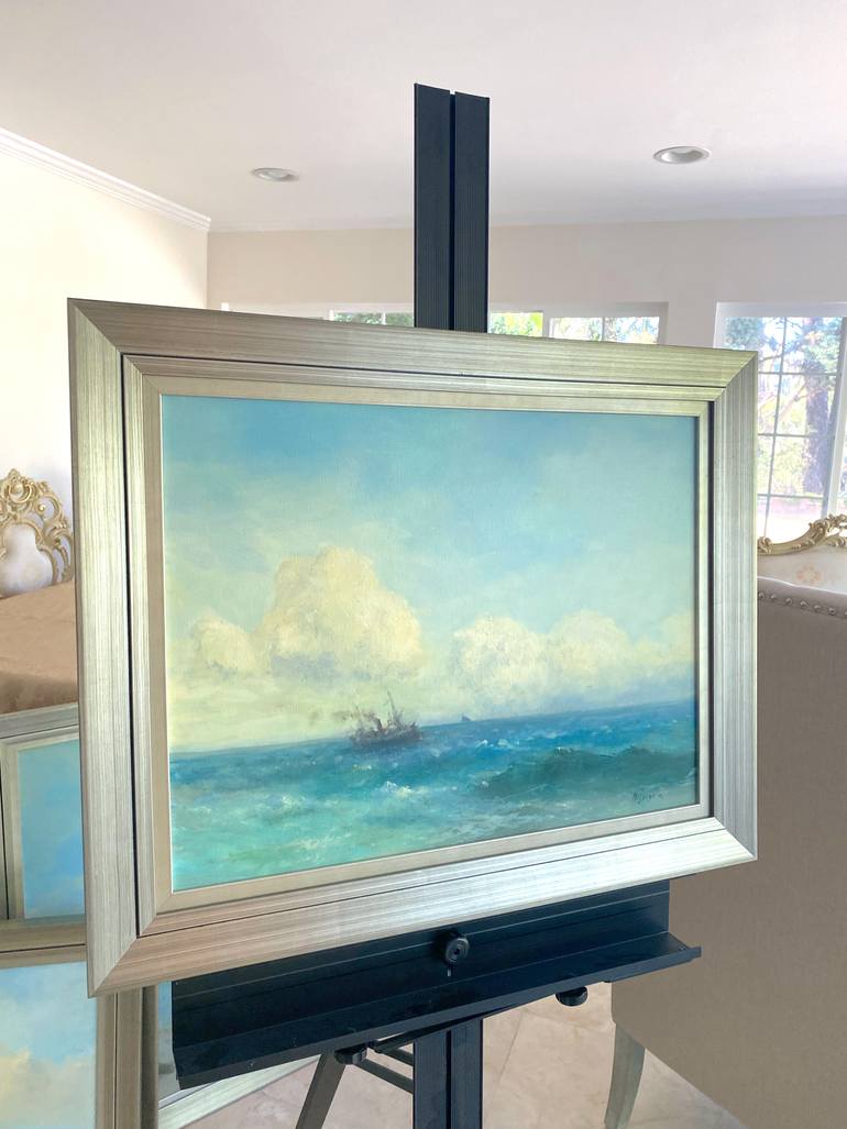 Original Impressionism Seascape Painting by Karen Darbinyan