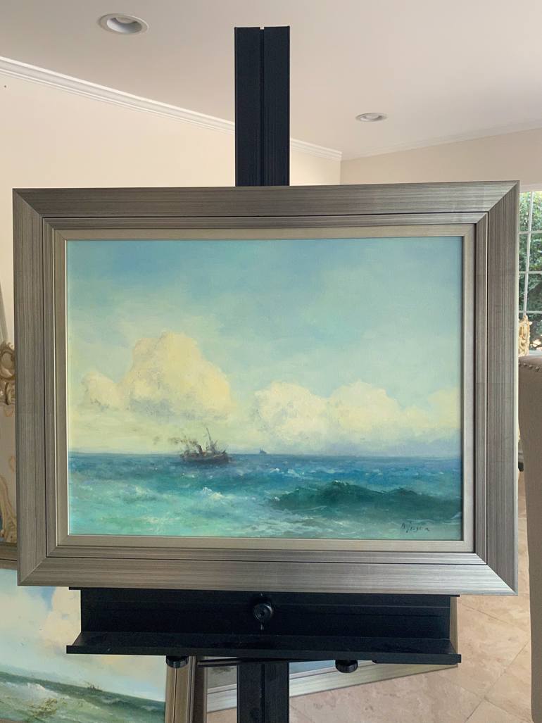Original Impressionism Seascape Painting by Karen Darbinyan