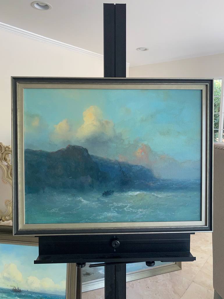 Original Impressionism Seascape Painting by Karen Darbinyan
