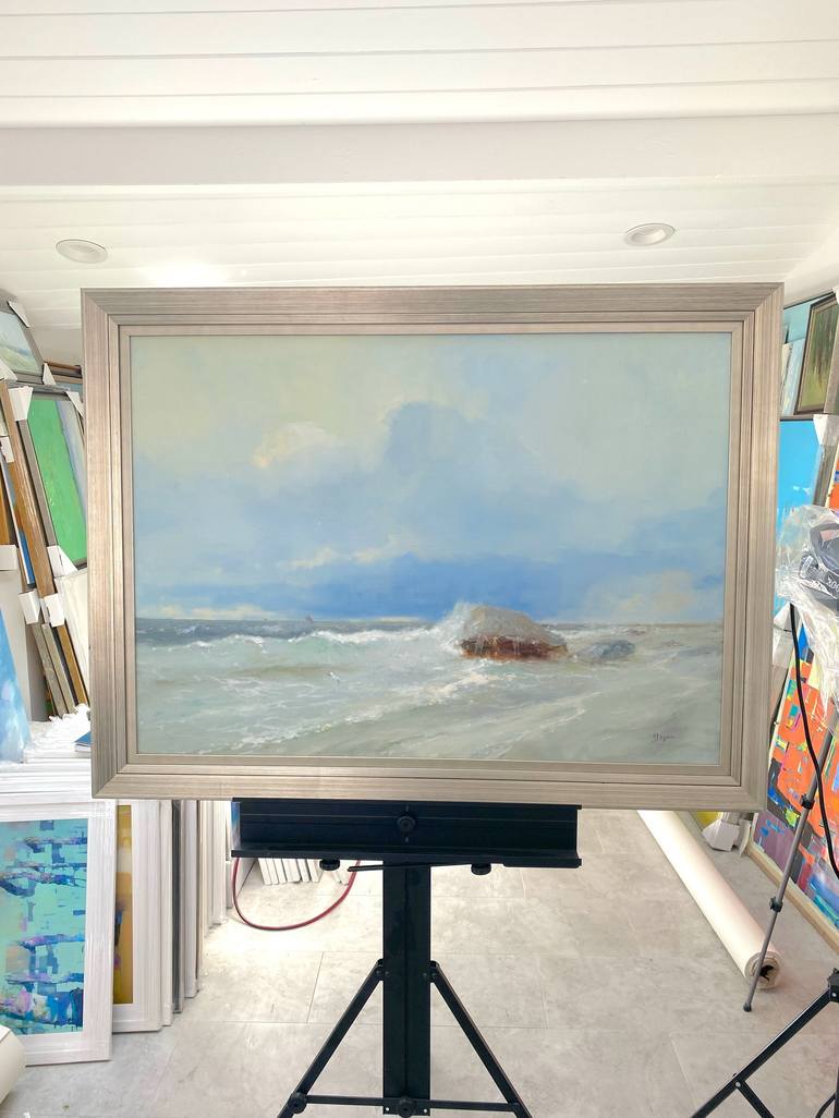Original Fine Art Seascape Painting by Karen Darbinyan
