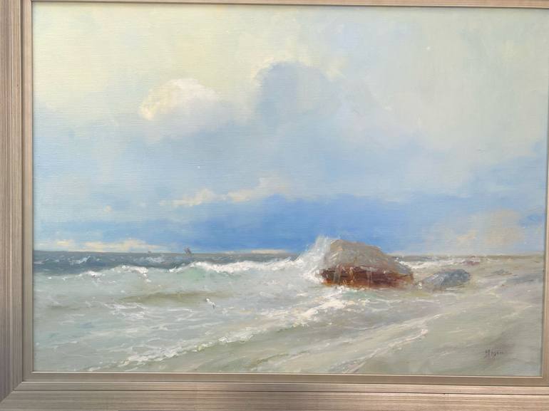 Original Fine Art Seascape Painting by Karen Darbinyan