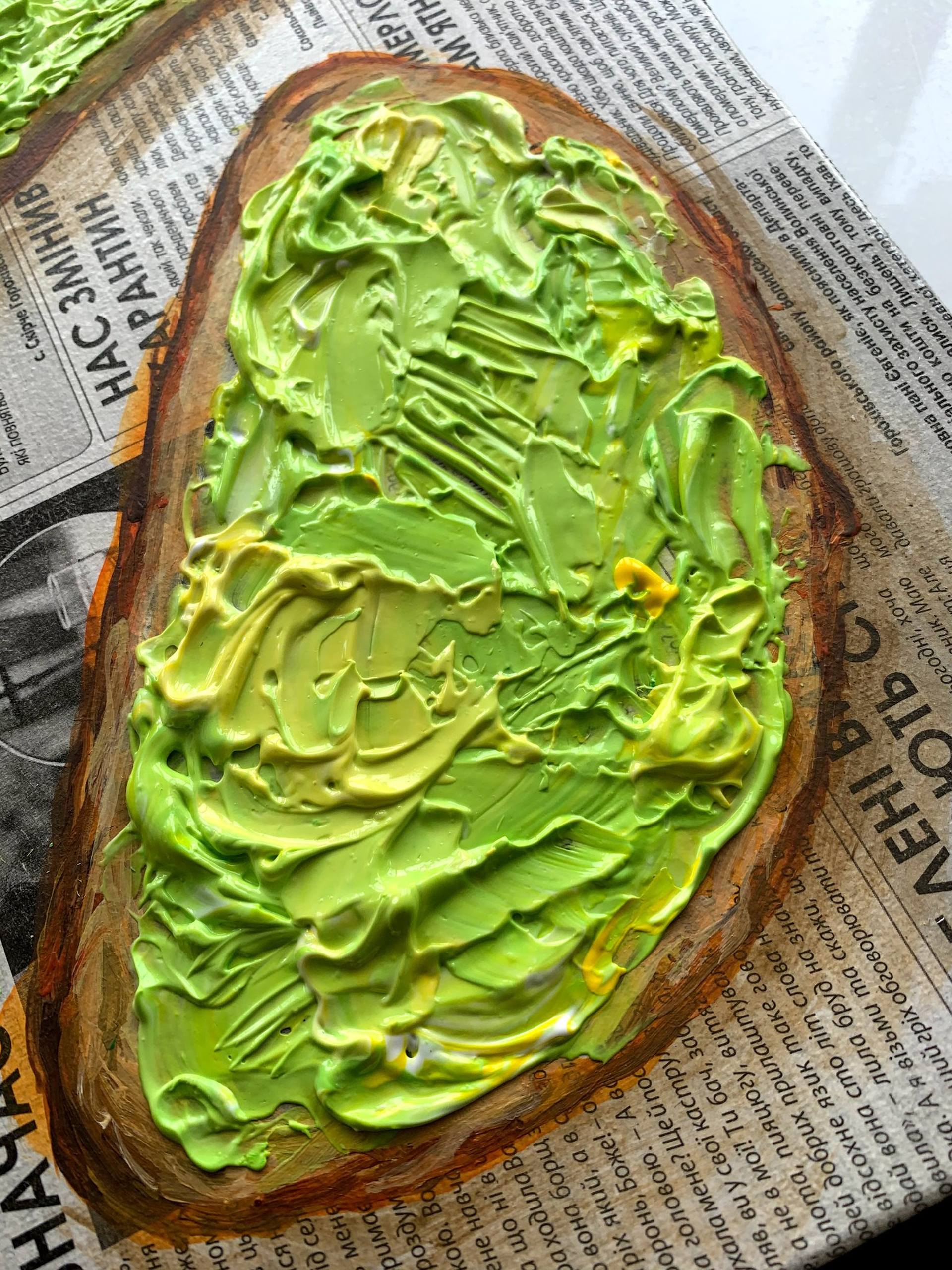 Avocado Toast Oil Painting